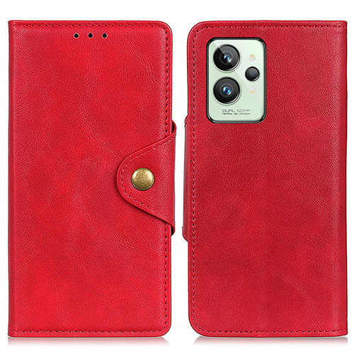 Leather Case Stands Flip Cover Holder N06P for Realme GT2 Pro 5G Red