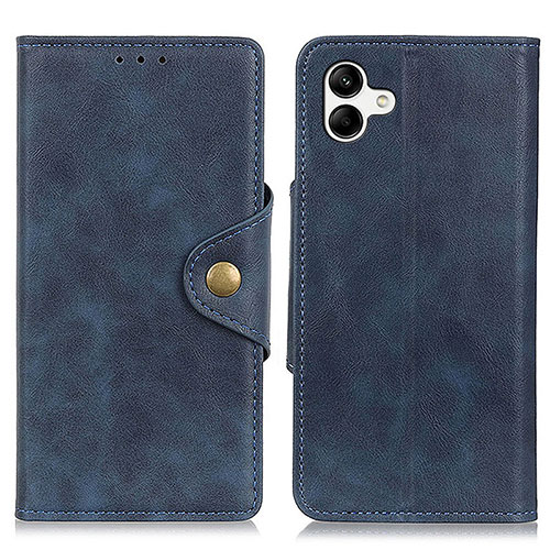 Leather Case Stands Flip Cover Holder N06P for Samsung Galaxy F04 Blue