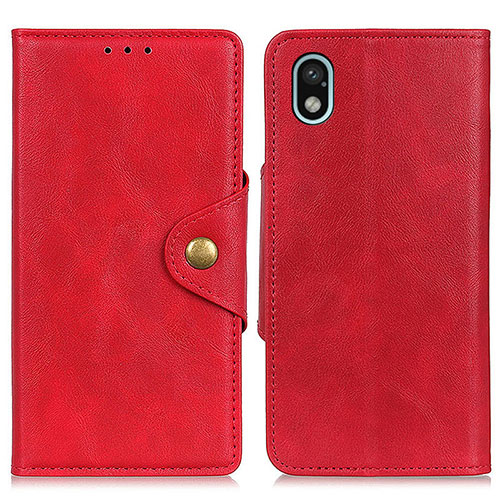 Leather Case Stands Flip Cover Holder N06P for Sony Xperia Ace III Red