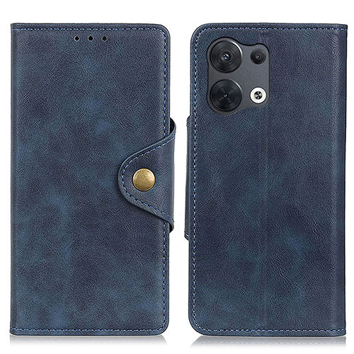 Leather Case Stands Flip Cover Holder N06P for Xiaomi Redmi Note 13 Pro 5G Blue