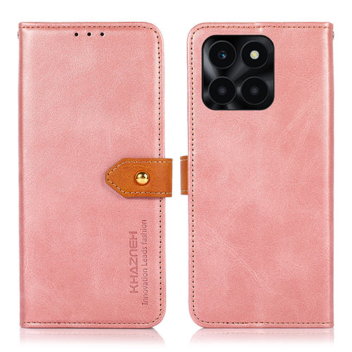 Leather Case Stands Flip Cover Holder N07P for Huawei Honor X6a Pink