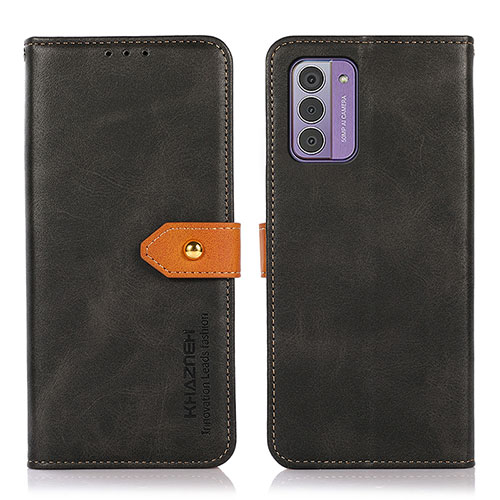 Leather Case Stands Flip Cover Holder N07P for Nokia G42 5G Black