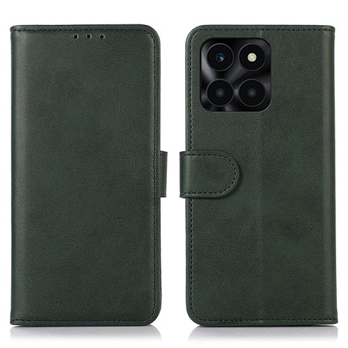 Leather Case Stands Flip Cover Holder N08P for Huawei Honor X6a Green