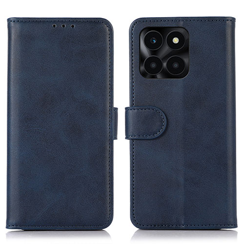 Leather Case Stands Flip Cover Holder N08P for Huawei Honor X8b Blue