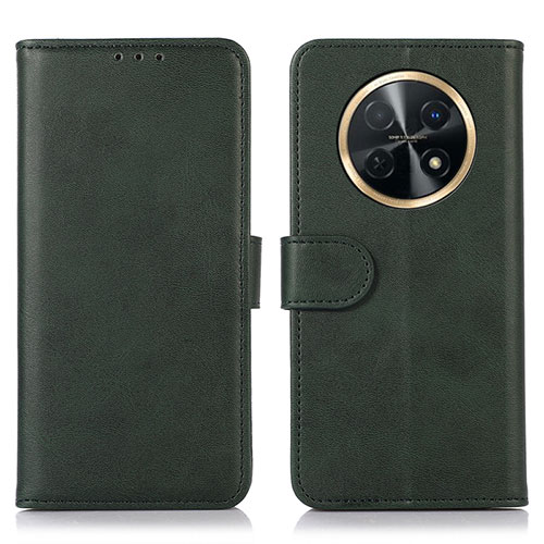 Leather Case Stands Flip Cover Holder N08P for Huawei Nova Y91 Green