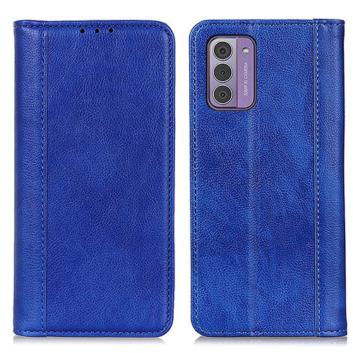 Leather Case Stands Flip Cover Holder N08P for Nokia G310 5G Blue