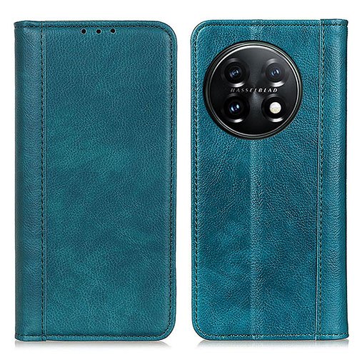 Leather Case Stands Flip Cover Holder N08P for OnePlus 11 5G Green