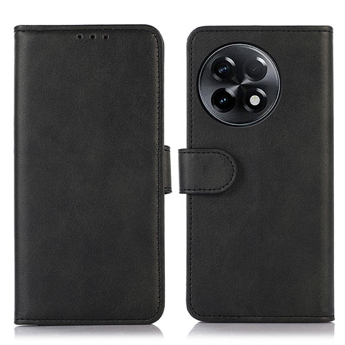 Leather Case Stands Flip Cover Holder N08P for OnePlus Ace 2 5G Black