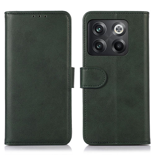 Leather Case Stands Flip Cover Holder N08P for OnePlus Ace Pro 5G Green