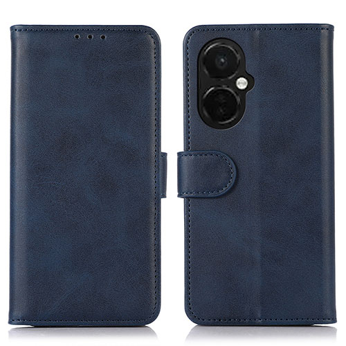 Leather Case Stands Flip Cover Holder N08P for OnePlus Nord CE 3 5G Blue