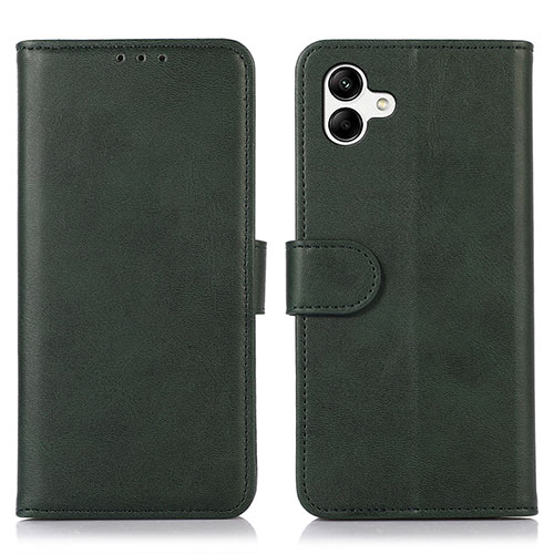 Leather Case Stands Flip Cover Holder N08P for Samsung Galaxy A05 Green