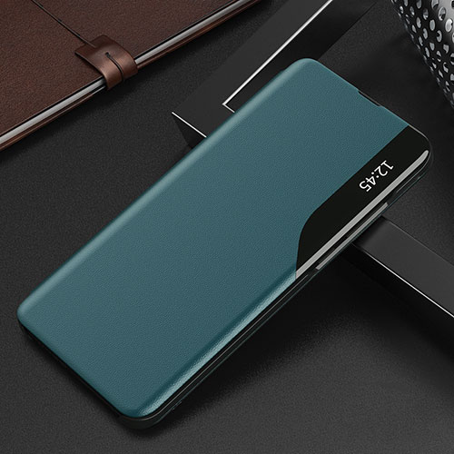 Leather Case Stands Flip Cover Holder Q02H for Xiaomi Poco X3 Pro Green