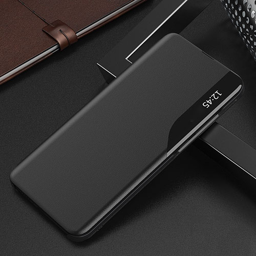 Leather Case Stands Flip Cover Holder QH3 for Huawei Honor X7b Black