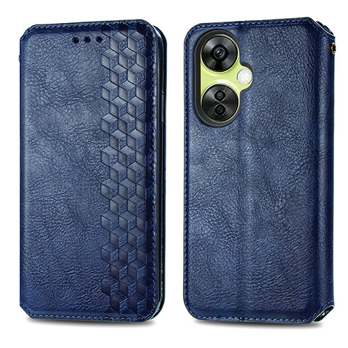 Leather Case Stands Flip Cover Holder S01D for Oppo K11x 5G Blue