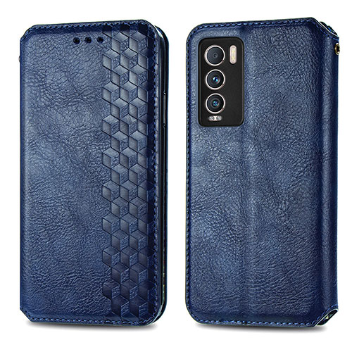 Leather Case Stands Flip Cover Holder S01D for Realme GT Master Explorer 5G Blue