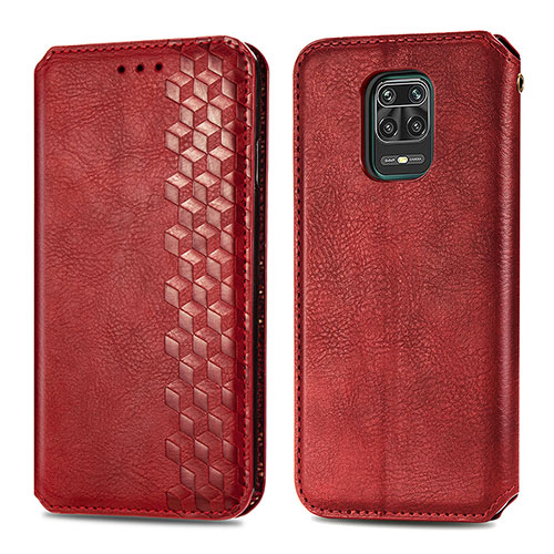 Leather Case Stands Flip Cover Holder S01D for Xiaomi Poco M2 Pro Red