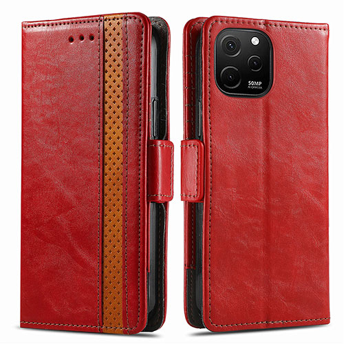 Leather Case Stands Flip Cover Holder S02D for Huawei Enjoy 50z Red