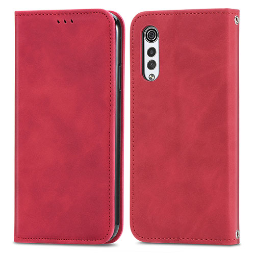 Leather Case Stands Flip Cover Holder S04D for LG Velvet 2 Pro Red