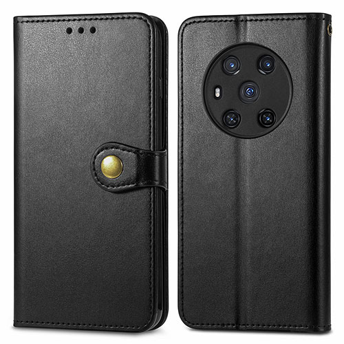 Leather Case Stands Flip Cover Holder S05D for Huawei Honor Magic3 5G Black