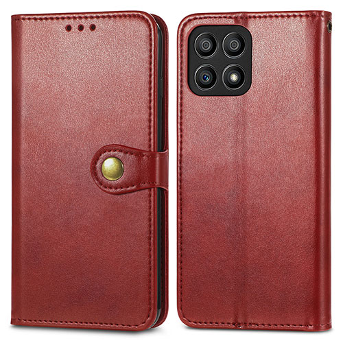 Leather Case Stands Flip Cover Holder S05D for Huawei Honor X30i Red