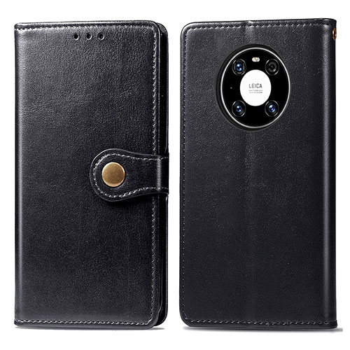 Leather Case Stands Flip Cover Holder S05D for Huawei Mate 40 Pro Black