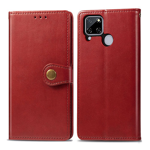 Leather Case Stands Flip Cover Holder S05D for Realme 7i RMX2193 Red