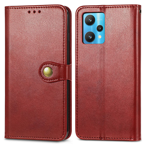 Leather Case Stands Flip Cover Holder S05D for Realme 9 4G Red