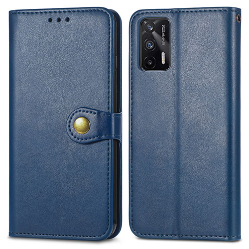 Leather Case Stands Flip Cover Holder S05D for Realme GT Neo 2T 5G Blue