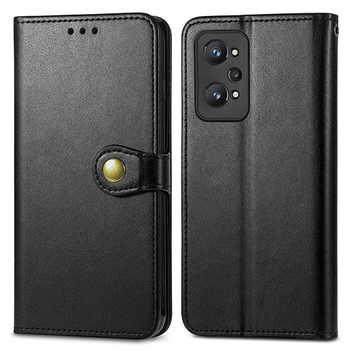 Leather Case Stands Flip Cover Holder S05D for Realme GT2 5G Black