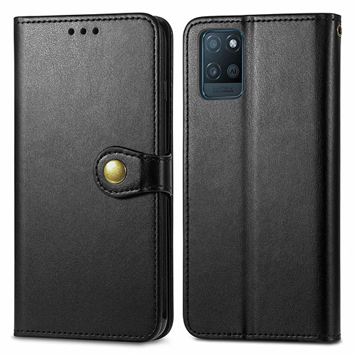 Leather Case Stands Flip Cover Holder S05D for Realme V11s 5G Black