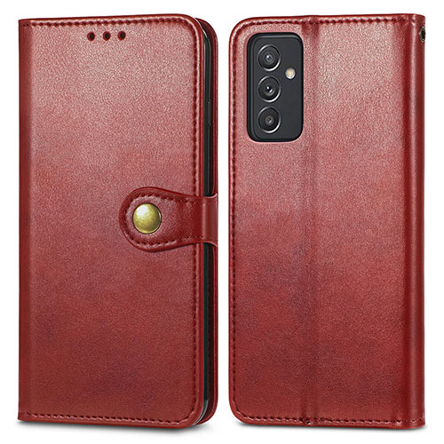 Leather Case Stands Flip Cover Holder S05D for Samsung Galaxy A35 5G Red