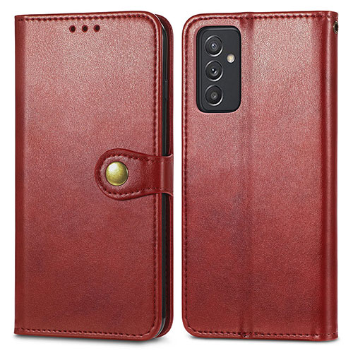 Leather Case Stands Flip Cover Holder S05D for Samsung Galaxy M54 5G Red