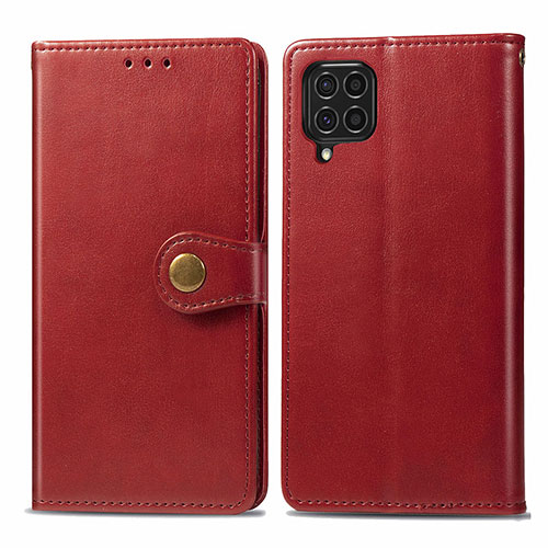 Leather Case Stands Flip Cover Holder S05D for Samsung Galaxy M62 4G Red