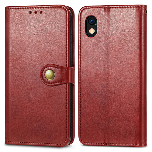 Leather Case Stands Flip Cover Holder S05D for Sony Xperia Ace III SOG08 Red