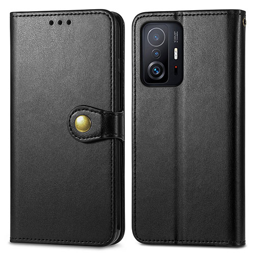 Leather Case Stands Flip Cover Holder S05D for Xiaomi Mi 11T Pro 5G Black