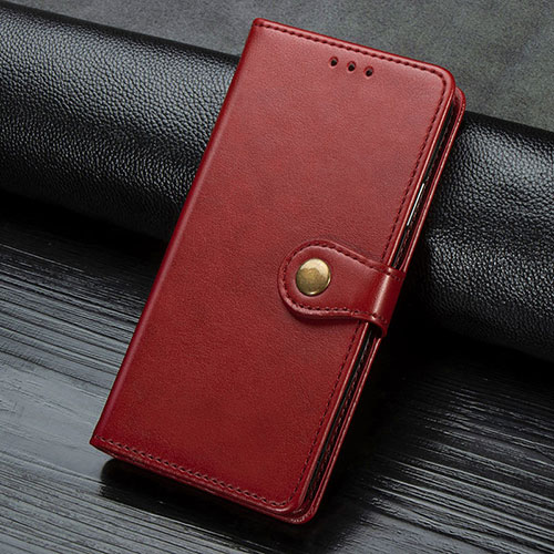 Leather Case Stands Flip Cover Holder S07D for Google Pixel 4 XL Red