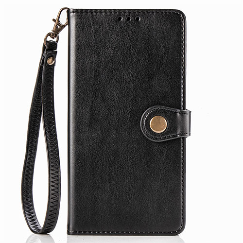 Leather Case Stands Flip Cover Holder S07D for Xiaomi Poco X3 NFC Black