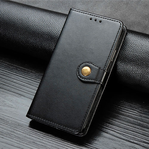 Leather Case Stands Flip Cover Holder S07D for Xiaomi Redmi 9 Black