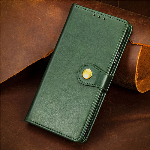 Leather Case Stands Flip Cover Holder S07D for Xiaomi Redmi Note 11 SE 5G Green