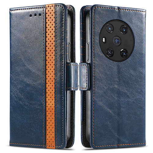 Leather Case Stands Flip Cover Holder S10D for Huawei Honor Magic3 5G Blue