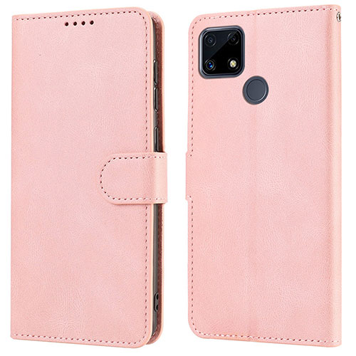 Leather Case Stands Flip Cover Holder SY1 for Realme C12 Pink