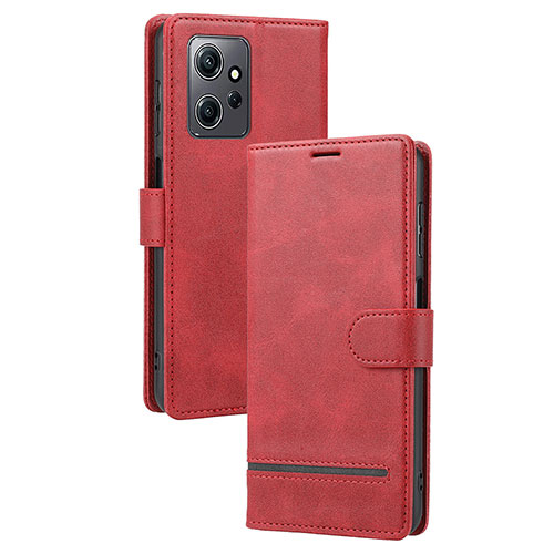 Leather Case Stands Flip Cover Holder SY3 for Xiaomi Redmi Note 12 4G Red