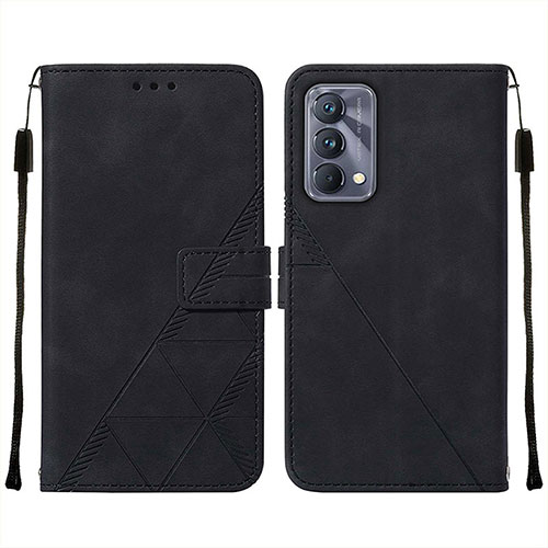 Leather Case Stands Flip Cover Holder Y01B for Realme GT Master 5G Black