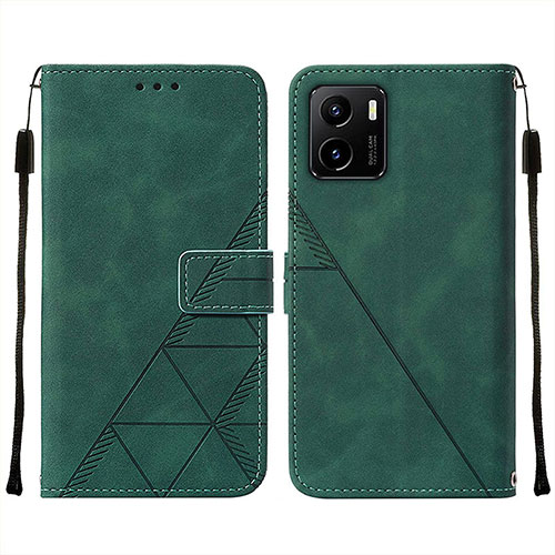 Leather Case Stands Flip Cover Holder Y01B for Vivo Y01A Green