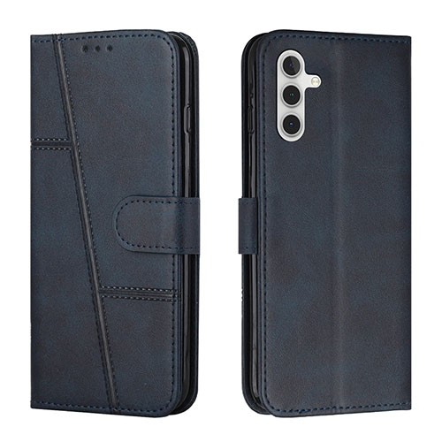 Leather Case Stands Flip Cover Holder Y01X for Samsung Galaxy A13 5G Blue