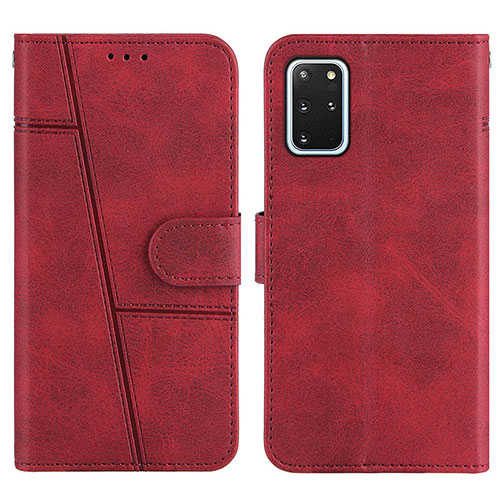 Leather Case Stands Flip Cover Holder Y01X for Samsung Galaxy S20 Plus Red