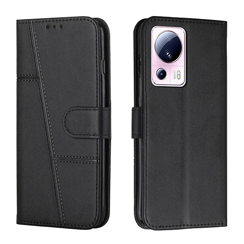 Leather Case Stands Flip Cover Holder Y01X for Xiaomi Mi 12 Lite NE 5G Black