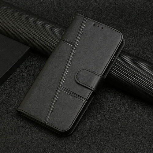 Leather Case Stands Flip Cover Holder Y01X for Xiaomi Redmi A1 Plus Black