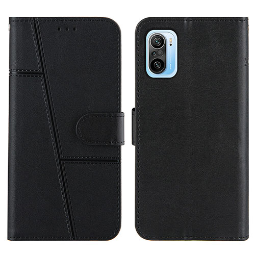 Leather Case Stands Flip Cover Holder Y01X for Xiaomi Redmi K40 Pro+ Plus 5G Black