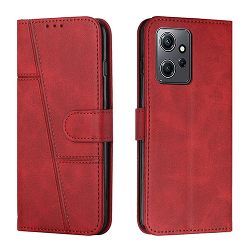 Leather Case Stands Flip Cover Holder Y01X for Xiaomi Redmi Note 12 4G Red